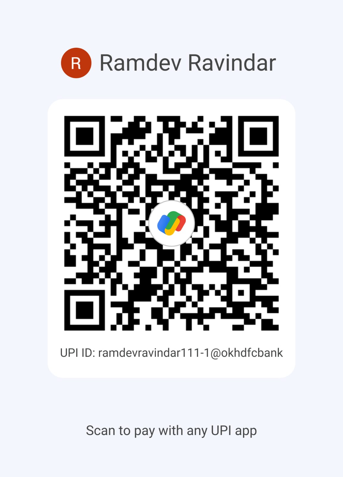 Payment QR code